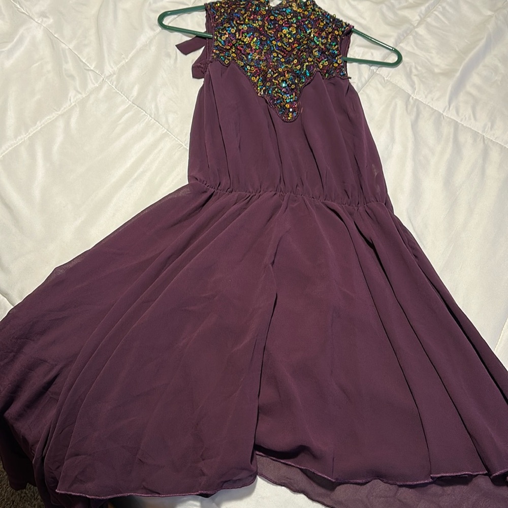 Burgundy medium adult, dance, lyrical